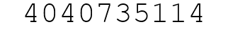 Number 4040735114.