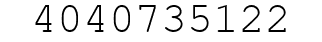 Number 4040735122.