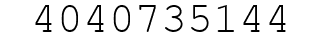 Number 4040735144.