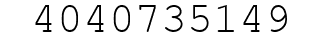 Number 4040735149.