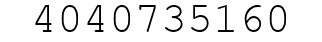 Number 4040735160.