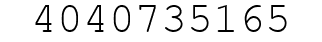 Number 4040735165.