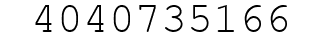 Number 4040735166.