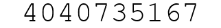 Number 4040735167.