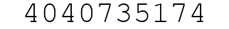 Number 4040735174.