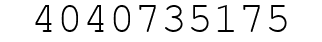 Number 4040735175.