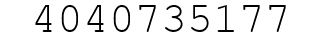 Number 4040735177.