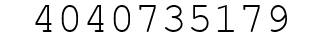 Number 4040735179.