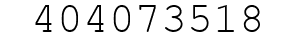 Number 404073518.