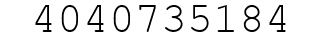 Number 4040735184.