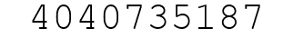 Number 4040735187.