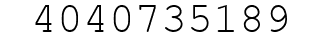 Number 4040735189.