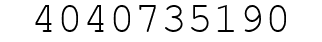 Number 4040735190.