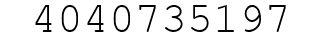 Number 4040735197.