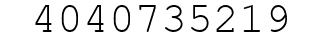 Number 4040735219.