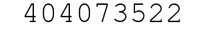 Number 404073522.