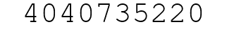 Number 4040735220.