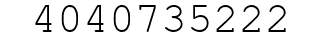 Number 4040735222.