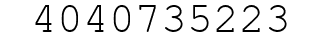 Number 4040735223.