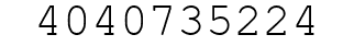 Number 4040735224.