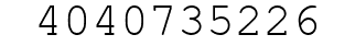 Number 4040735226.