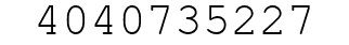 Number 4040735227.