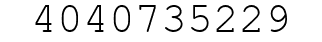 Number 4040735229.