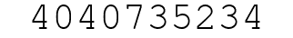 Number 4040735234.