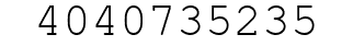 Number 4040735235.