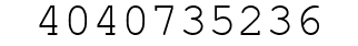 Number 4040735236.