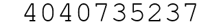 Number 4040735237.