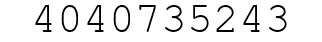 Number 4040735243.