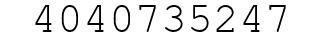 Number 4040735247.