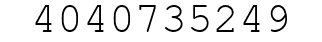 Number 4040735249.