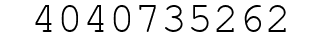 Number 4040735262.