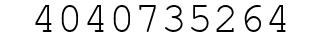 Number 4040735264.