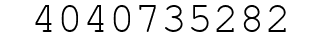 Number 4040735282.