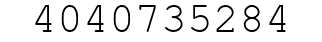 Number 4040735284.