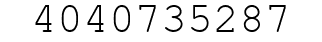 Number 4040735287.