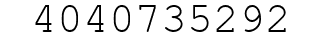 Number 4040735292.