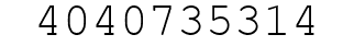 Number 4040735314.