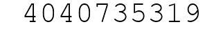 Number 4040735319.