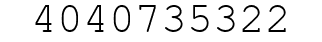 Number 4040735322.