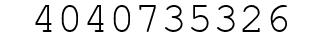 Number 4040735326.