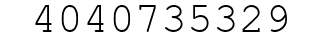 Number 4040735329.