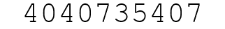 Number 4040735407.