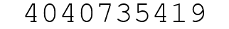 Number 4040735419.