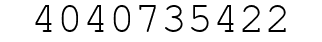 Number 4040735422.