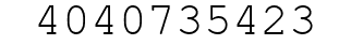 Number 4040735423.