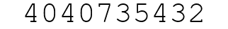 Number 4040735432.